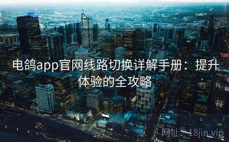 电鸽app官网线路切换详解手册：提升体验的全攻略