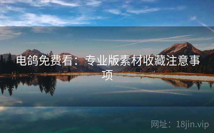 电鸽免费看：专业版素材收藏注意事项