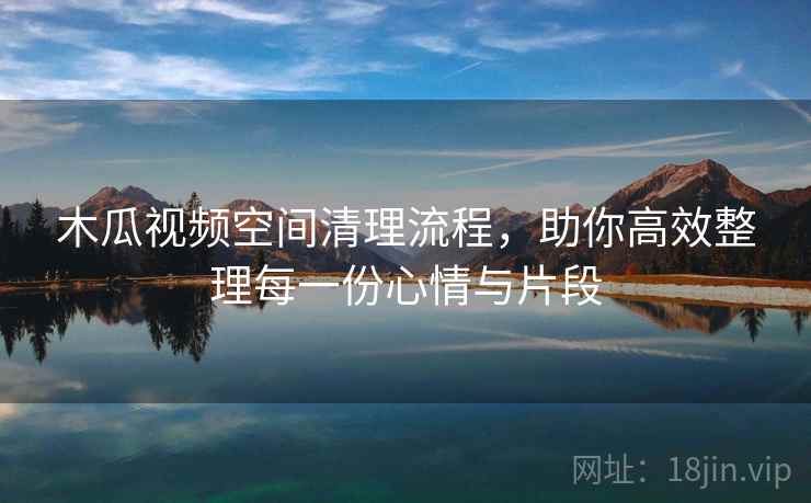 木瓜视频空间清理流程,助你高效整理每一份心情与片段 木瓜视频空间清理流程,助你高效整理每一份心情与片段