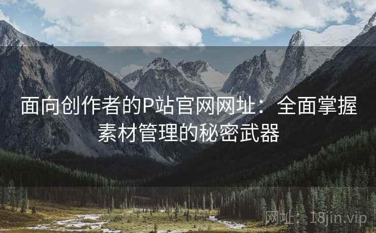 面向创作者的P站官网网址：全面掌握素材管理的秘密武器